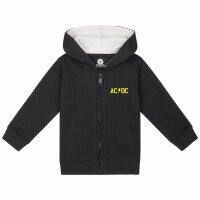 AC/DC (PWR UP) - Baby Kapuzenjacke, schwarz, gelb, 56/62
