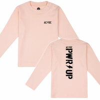 AC/DC (PWR UP) - Baby longsleeve, pale pink, black, 56/62