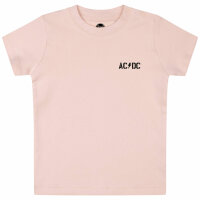 AC/DC (PWR UP) - Baby t-shirt, pale pink, black, 56/62