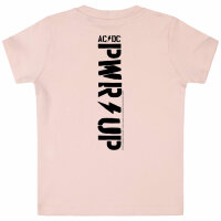 AC/DC (PWR UP) - Baby T-Shirt, hellrosa, schwarz, 68/74