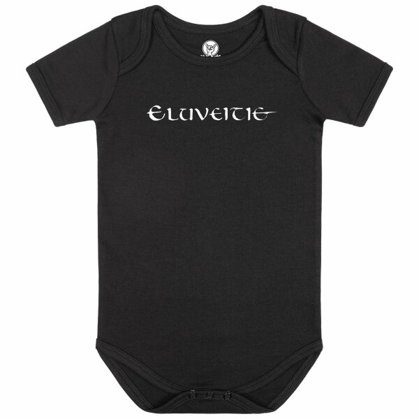 Eluveitie (Logo) - Baby bodysuit, black, white, 56/62