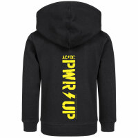 AC/DC (PWR UP) - Kids zip-hoody, black, yellow, 116