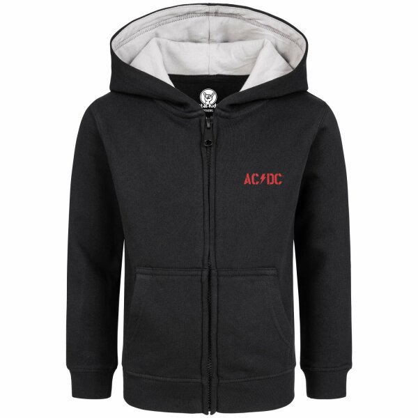 AC/DC (PWR UP) - Kinder Kapuzenjacke, schwarz, rot, 116