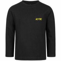 AC/DC (PWR UP) - Kids longsleeve, black, yellow, 104