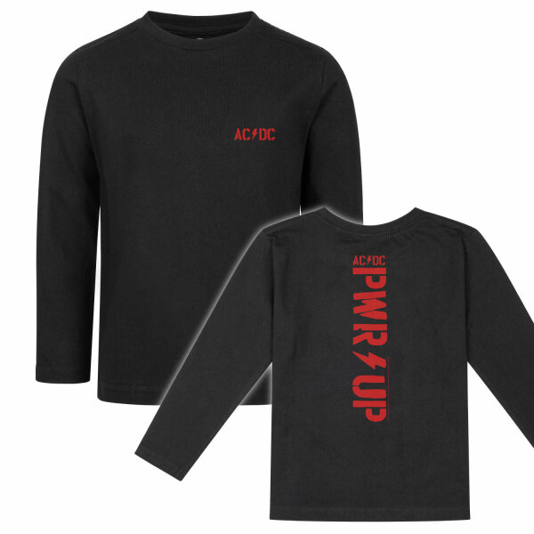 AC/DC (PWR UP) - Kids longsleeve, black, red, 104