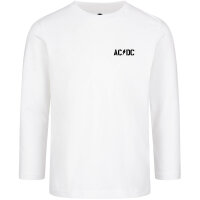 AC/DC (PWR UP) - Kinder Longsleeve, weiß, schwarz, 152