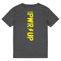 AC/DC (PWR UP) - Kinder T-Shirt, charcoal, gelb, 104