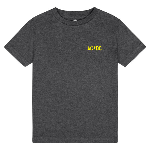 AC/DC (PWR UP) - Kinder T-Shirt, charcoal, gelb, 116