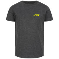 AC/DC (PWR UP) - Kinder T-Shirt, charcoal, gelb, 116