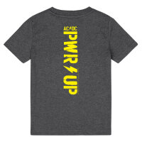 AC/DC (PWR UP) - Kinder T-Shirt, charcoal, gelb, 116