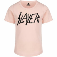 Slayer (Logo) - Girly shirt, pale pink, black, 128