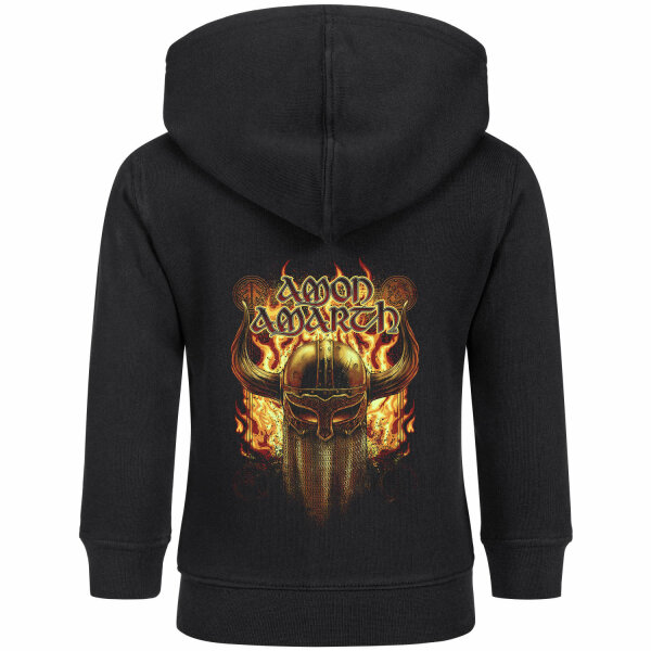 Amon Amarth (Helmet) - Baby zip-hoody, black, multicolour, 56/62