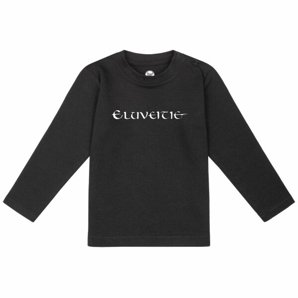 Eluveitie (Logo) - Baby longsleeve, black, white, 68/74
