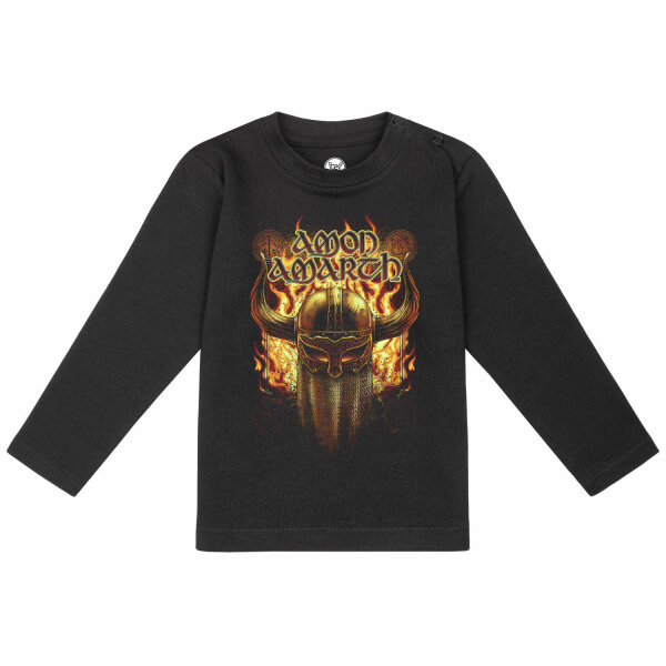 Amon Amarth (Helmet) - Baby longsleeve, black, multicolour, 80/86