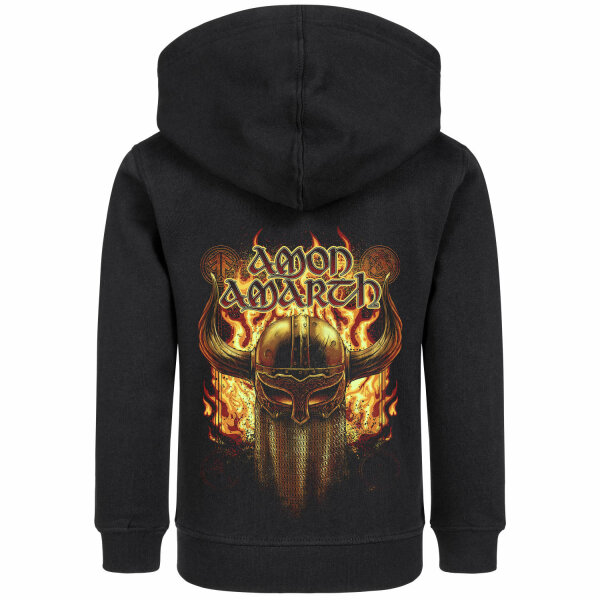 Amon Amarth (Helmet) - Kids zip-hoody, black, multicolour, 128