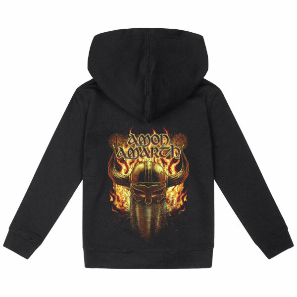 Amon Amarth (Helmet) - Kids zip-hoody, black, multicolour, 128