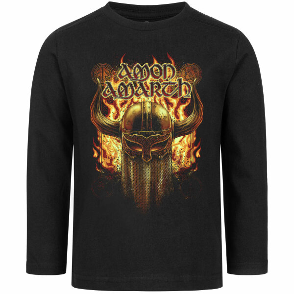 Amon Amarth (Helmet) - Kinder Longsleeve, schwarz, mehrfarbig, 92