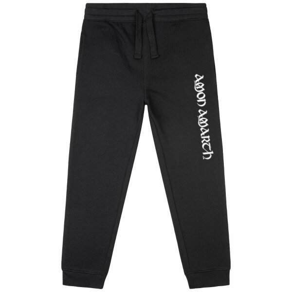 Amon Amarth (Logo) - Kids sweatpants, black, white, 140