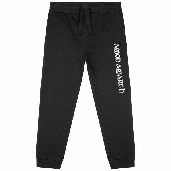 Amon Amarth (Logo) - Kids sweatpants, black, white, 164