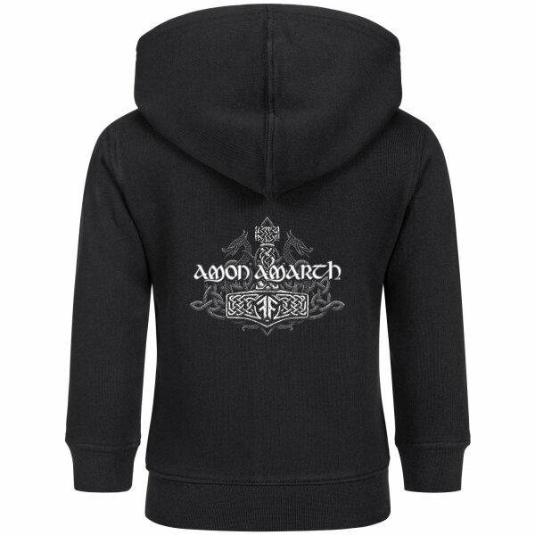 Amon Amarth (Thors Hammer) - Baby Kapuzenjacke, schwarz, mehrfarbig, 68/74