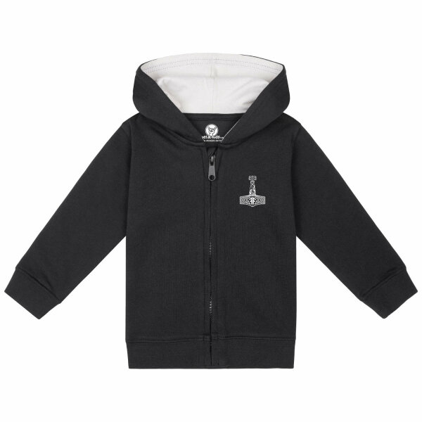 Amon Amarth (Thors Hammer) - Baby zip-hoody, black, multicolour, 80/86