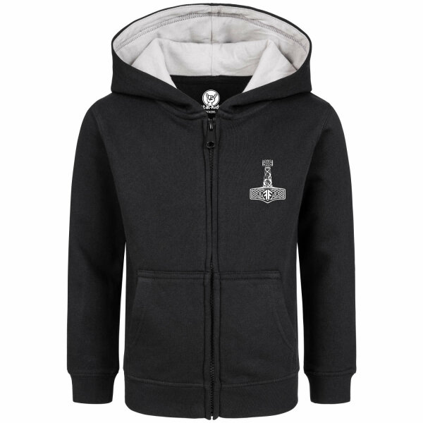 Amon Amarth (Thors Hammer) - Kids zip-hoody, black, multicolour, 128