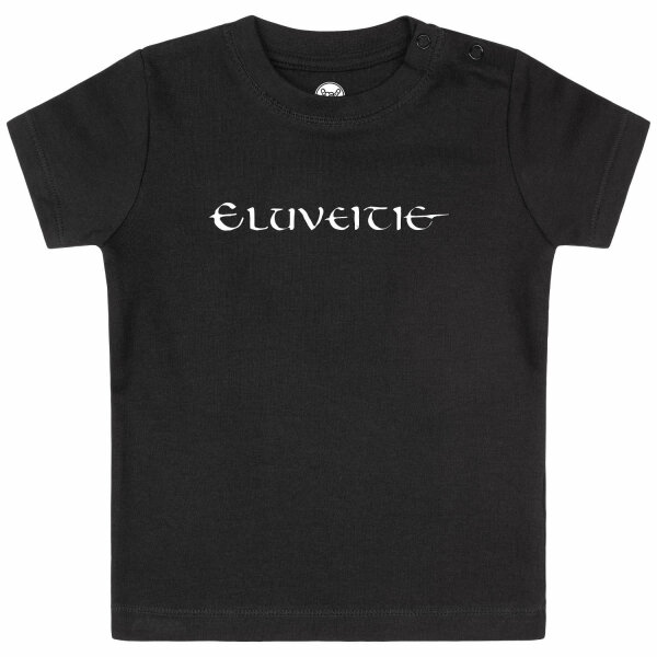 Eluveitie (Logo) - Baby T-Shirt, schwarz, weiß, 56/62
