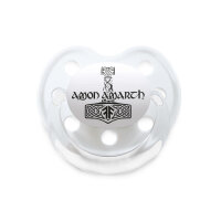 Amon Amarth (Thors Hammer) - Soother, white, black, Size 1