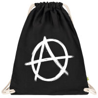 Anarchy - Gym bag - black - white - one size
