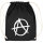 Anarchy - Gym bag, black, white, one size