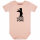 Berliner Jöre - Baby bodysuit, pale pink, black, 56/62