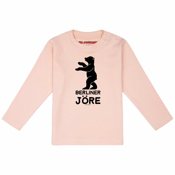 Berliner Jöre - Baby longsleeve, pale pink, black, 56/62