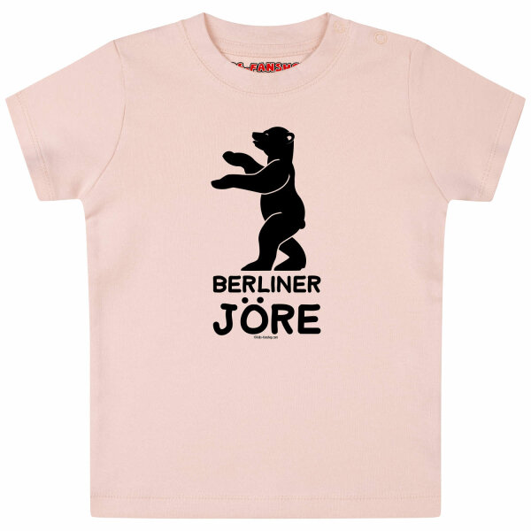 Berliner Jöre - Baby T-Shirt, hellrosa, schwarz, 56/62