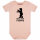 Berliner Steppke - Baby bodysuit, pale pink, black, 56/62