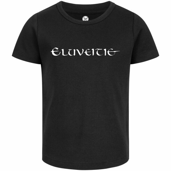 Eluveitie (Logo) - Girly shirt, black, white, 140