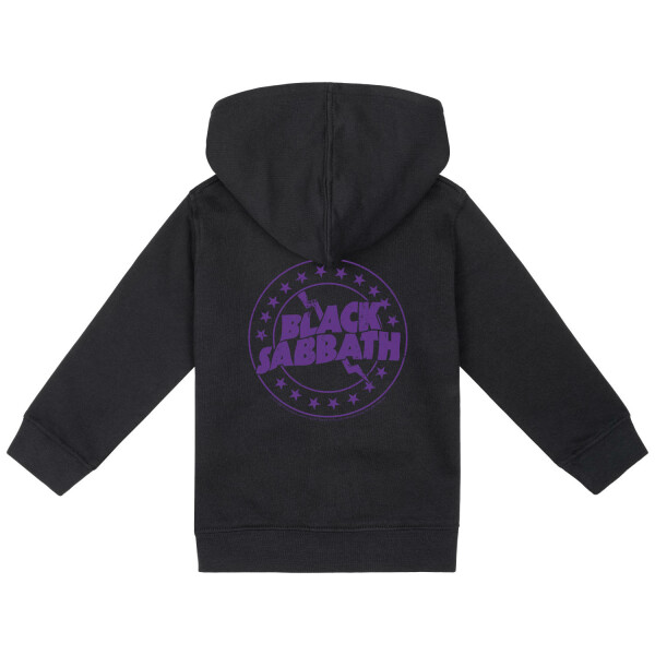 Black Sabbath (Emblem) - Baby zip-hoody, black, purple, 68/74