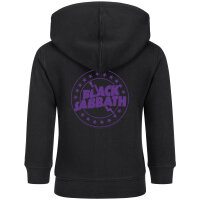 Black Sabbath (Emblem) - Baby zip-hoody, black, purple, 68/74