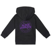 Black Sabbath (Emblem) - Baby zip-hoody, black, purple, 68/74