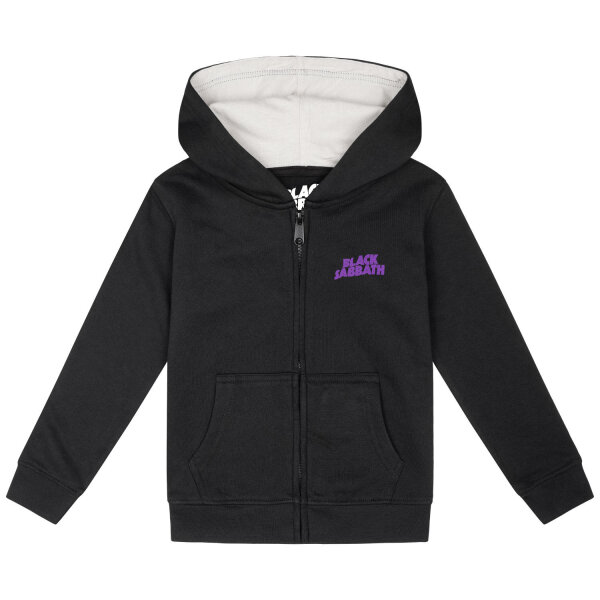 Black Sabbath (Emblem) - Kids zip-hoody, black, purple, 140