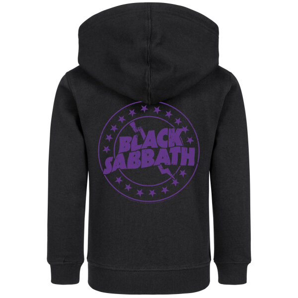 Black Sabbath (Emblem) - Kids zip-hoody, black, purple, 140