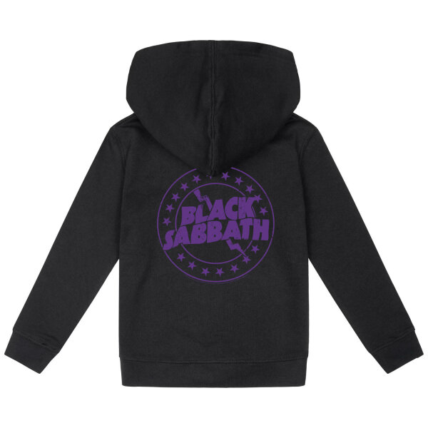 Black Sabbath (Emblem) - Kids zip-hoody, black, purple, 140