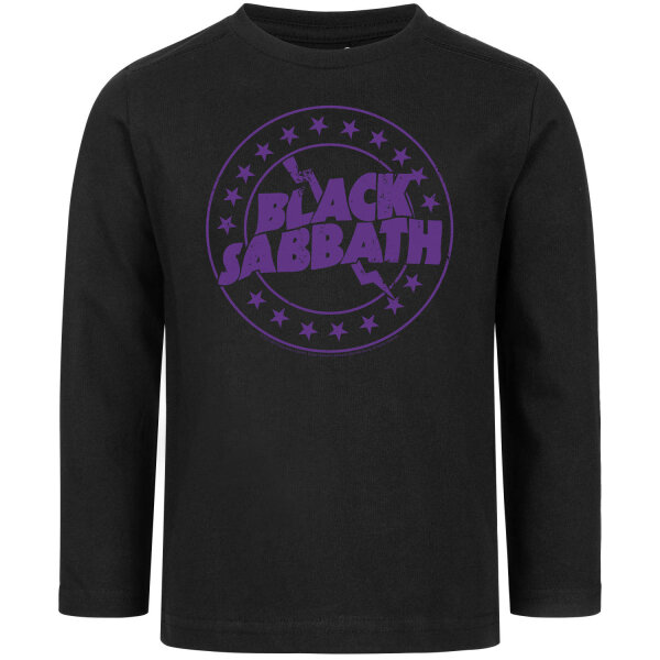 Black Sabbath (Emblem) - Kinder Longsleeve, schwarz, purpur, 104
