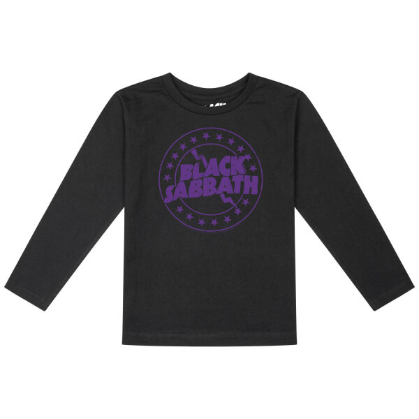 Black Sabbath (Emblem) - Kinder Longsleeve, schwarz, purpur, 104