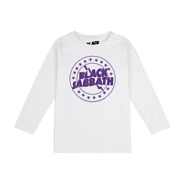 Black Sabbath (Emblem) - Kids longsleeve, white, purple, 92