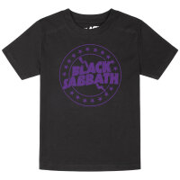 Black Sabbath (Emblem) - Kinder T-Shirt, schwarz, purpur, 152
