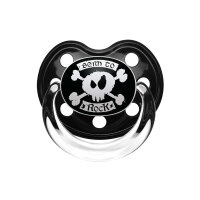 born to rock - Soother - black - white - Size 1