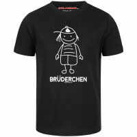 Brüderchen - Kinder T-Shirt - schwarz - weiß -...