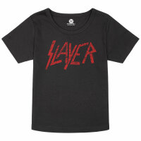 Slayer (Logo) - Girly Shirt, schwarz, rot, 116