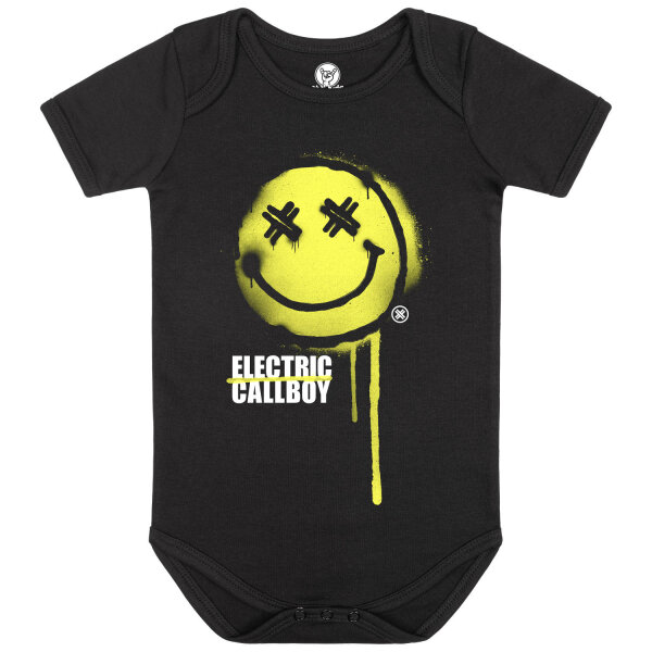 Electric Callboy (SpraySmiley) - Baby bodysuit, black, multicolour, 56/62