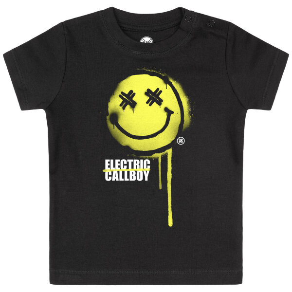 Electric Callboy (SpraySmiley) - Baby T-Shirt, schwarz, mehrfarbig, 80/86